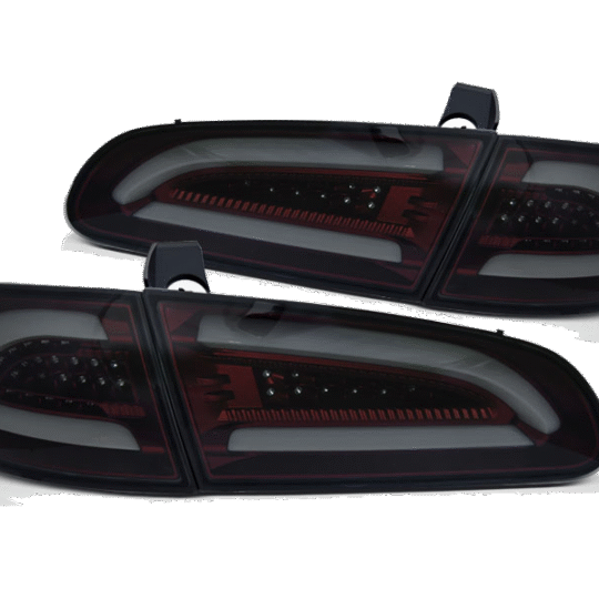 Feux arrière Led Dectane Seat Ibiza 6L fumé fond rouge